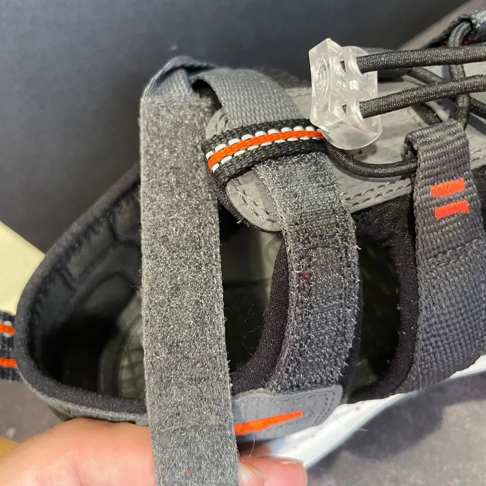 KEEN Newport H2 Grey Orange Waterproof Hiking Sandals Kids 5 1022247 Women's 7